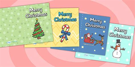 Christmas Card Templates - christmas, ks1, EYFS, cards