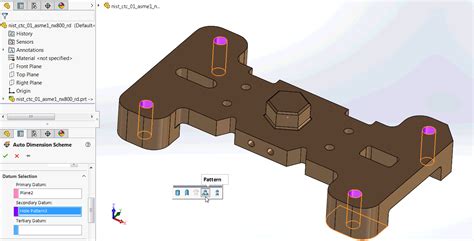 Whats New In Solidworks Mbd 2018 Define A Pattern As A Datum Feature