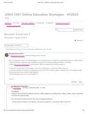 Univ Ay T Discussion Forum Unit All Treads Pdf