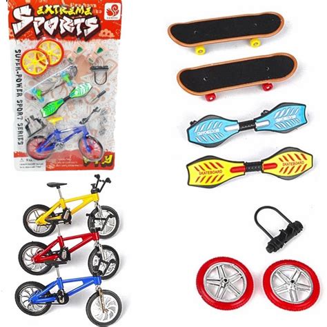 Kit Bicicleta skate e snowboard De Dedo E Acessórios Completo mjs