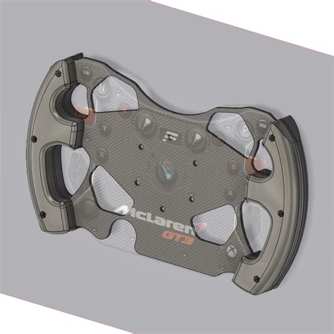 STL File FANATEC CLUBSPORT UNIVERSAL HUB MCLAREN GT3 STYLE ADD ON WHEEL