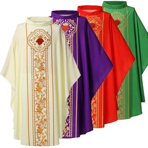 BLESSUME Christian Priest Long Robes Men’s Pastor Gown Church Mass ...