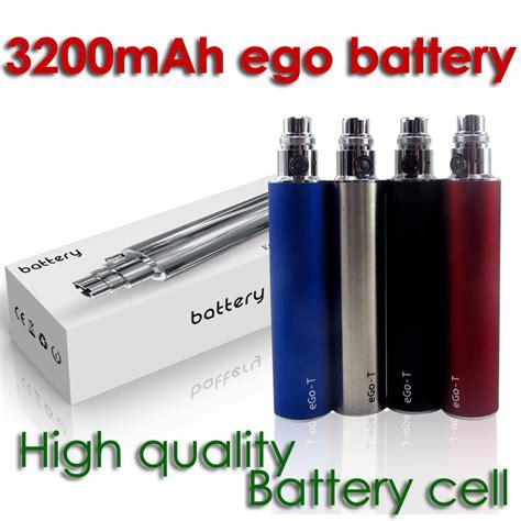 Big Capacity 3200mah EGO T Battery For Electronic Cigarette Ego Thread Battery variable voltage ...