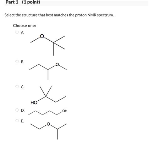 Solved Use The Proton Nmr Spectrum Below To Answer The Chegg