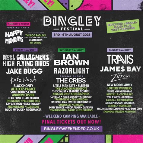 bingley festival  announces plans   big opening party