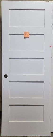 Steve Sons 30 In X 80 In 3 Panel Equal Shaker White Primed Solid