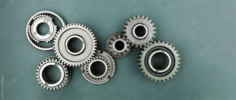 Industrial gears Stock Photo | Adobe Stock