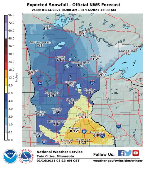 Heavy Snow Wind Target Minnesota 6 10 Inches In Twin Cities Blizzard