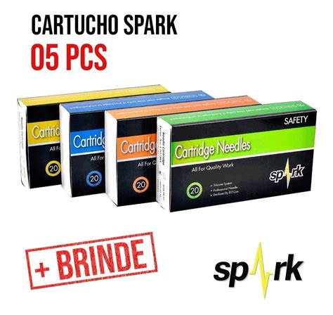 Cartucho Pen Para Tatuagem Tattoo Spark Rl Rs Mg Mr Pcs