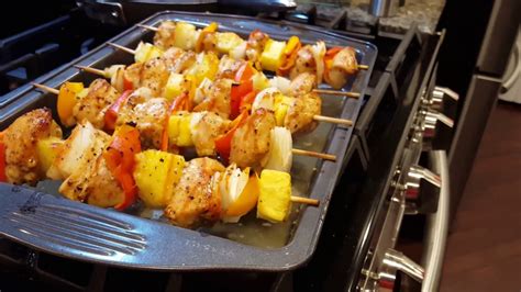 Chicken Kabobs In The Oven In Minutes Youtube