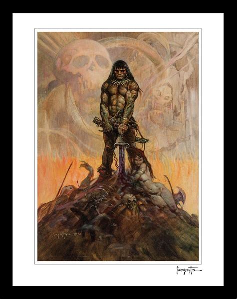 Conan The Barbarian Print Frank Frazetta Conan The Barbarian Barbarian