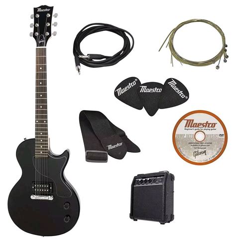 Maestro By Gibson Electric Guitar With Amp Pack Black Electric