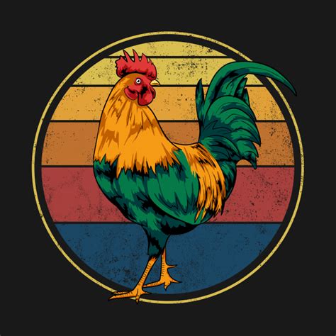 Rooster Retro Vintage Rooster T Shirt Teepublic