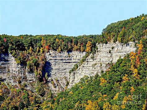 Genesee River Gorge Escarpment Photograph by Elizabeth Duggan - Pixels