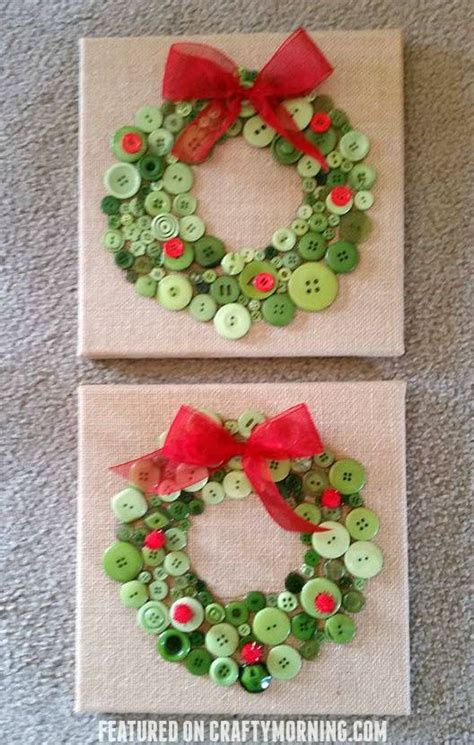 Button Christmas Wreath Craft Christmas Wreath Craft Christmas