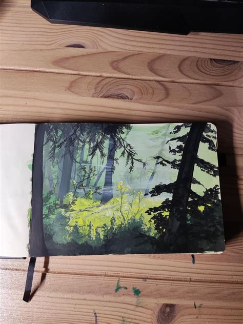 Great Gouache tutorial - he shows some techniques with Gouache that