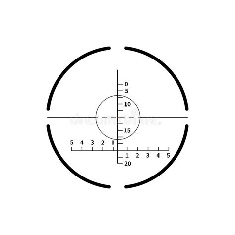 ícone De Mira Militar Complicado Ilustração Stock Ilustração De