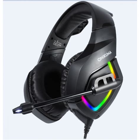 Headset Gamer Profissional Onikuma K1 B RGB Preto Shopee Brasil