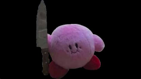 Kirby With Knife Wallpaper