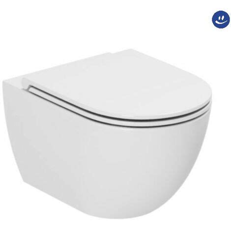 Vaso Wc Sospeso In Ceramica Bianca Serie Comoda AZZURRA