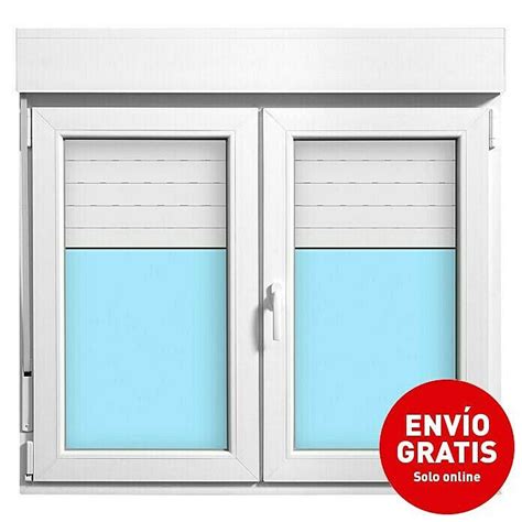 Ventana De Pvc Hojas Oscilobatiente X Cm Blanco Bauhaus