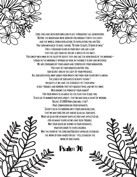 Psalms 81 90 Free Coloring Stevie Doodles