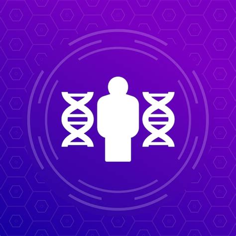 Premium Vector Human Genome Dna Vector Icon