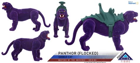 Masters Of The Universe Origins Panthor Flocked Project Action Figure