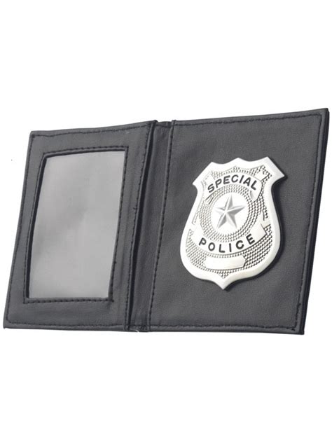 Silver Police Badge Wallet