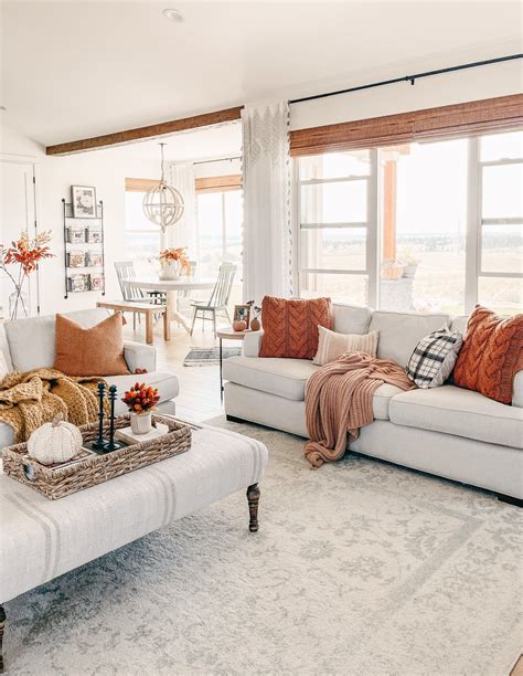 Cozy Fall Decor In The Living Room Sarah Joy