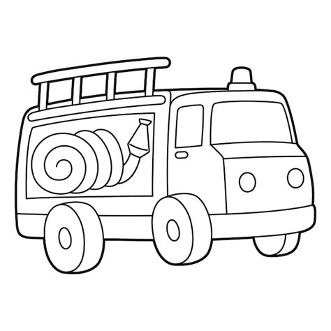 Coloring Pages Fire Truck For Kids Printable