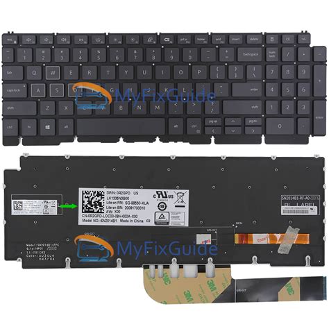 Keyboard for Dell G15 5510 5511 5515 5520 5521 5525 5530