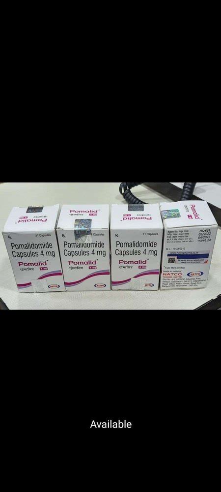 Pomalid Pomalidomide 4 Mg Capsules At Rs 5300 Bottle Pomalid In New