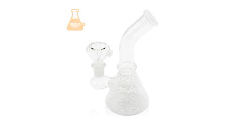 Bong De Cristal De Pulg Wig Wag Beaker White Color Generico