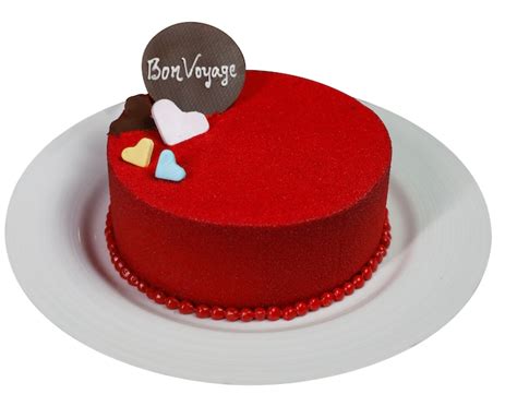 Bon Voyage 9 Inch Cake Red Velvet Carnival Cruise Line