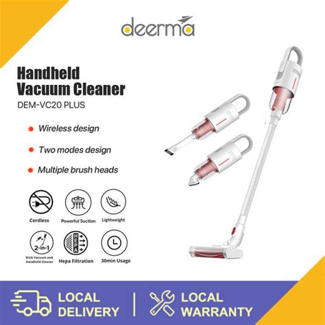 Deerma Vc20 Plus Wireless Vacuum Cleaner 5500pa Handheld Cordless Auto Vertical Stick Aspirator