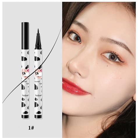 Jual MakeUp Eyeliner Black Tahan Air Eyeliner Liquid Waterproof Stamp