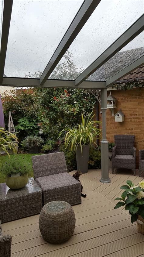 glass veranda  stylish outdoor living