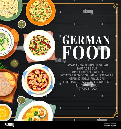 German Cuisine Food Germany Traditional Dishes And National Meals Menu