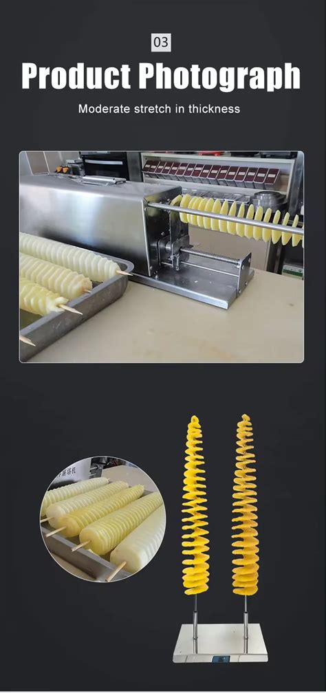 Electric Tower Potato Chips Tornado Potato Cutter Spiral Potato Chips