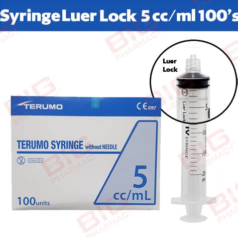 Terumo Ss 05L Syringe 5ml Luer Lock 100s BIG Pharmacy Malaysia