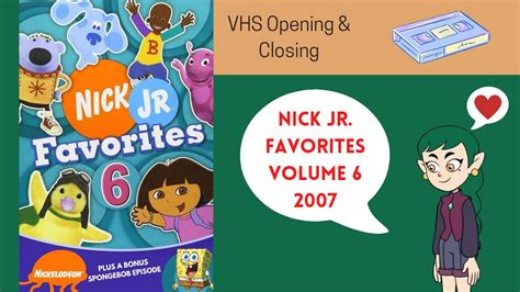 Nick Jr Favorites Volume 2005 VHS Opening Closing