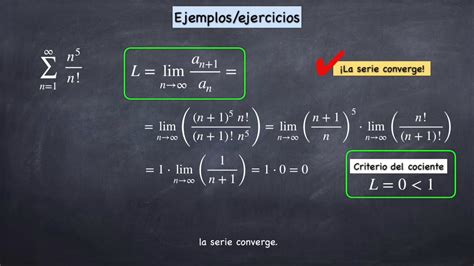 Sucesiones Y Series Paso A Paso Tres Criterios Tipo Cociente Ra Z