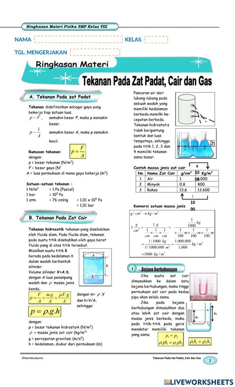 Contoh Soal Tekanan Zat Padat Kelas 8 56 Koleksi Gambar