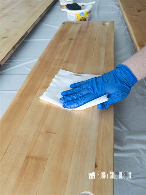 How To Stain Pine Wood With Pro Results Sunny Side Design