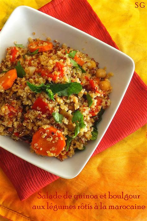 Suite Gourmande Salade quinoa boulgour et légumes rôtis à la marocaine