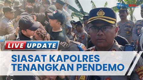 Taktik Kapolres Indramayu Tenangkan Pendemo Ricuh Hingga Bubar Terjun