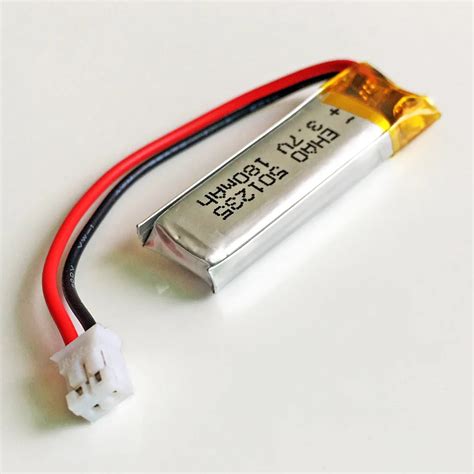 37v 180mah Lipo Battery Lithium Polymer Rechargeable 501235 Jst Ph 20mm 2pin Connector For