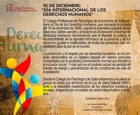 10 De Diciembre Día Internacional De Los Derechos Humanos” Cpps