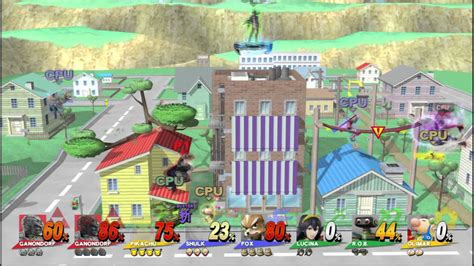 Super Smash Brothers 8 Player Map Onett YouTube